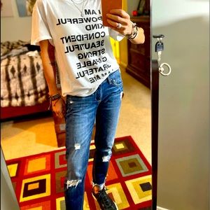 Rag & bone slim fit boyfriend jeans size 24 Canyon